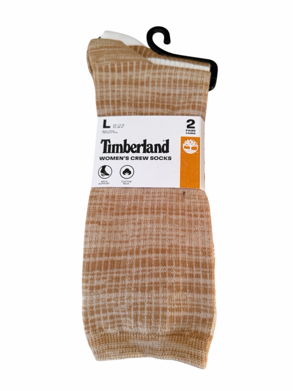Timberland Large Oatmeal Woman’s Crew Socks